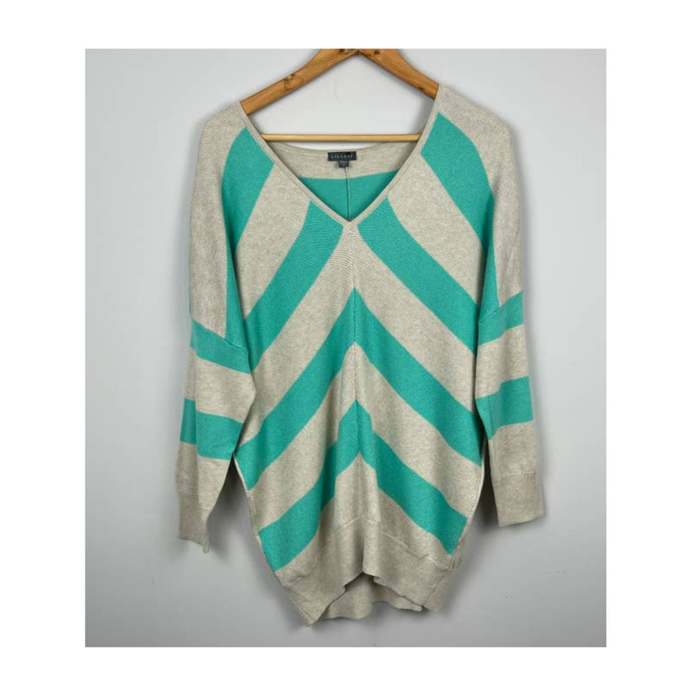 LILLA P. Anthropologie Chevron Sweater